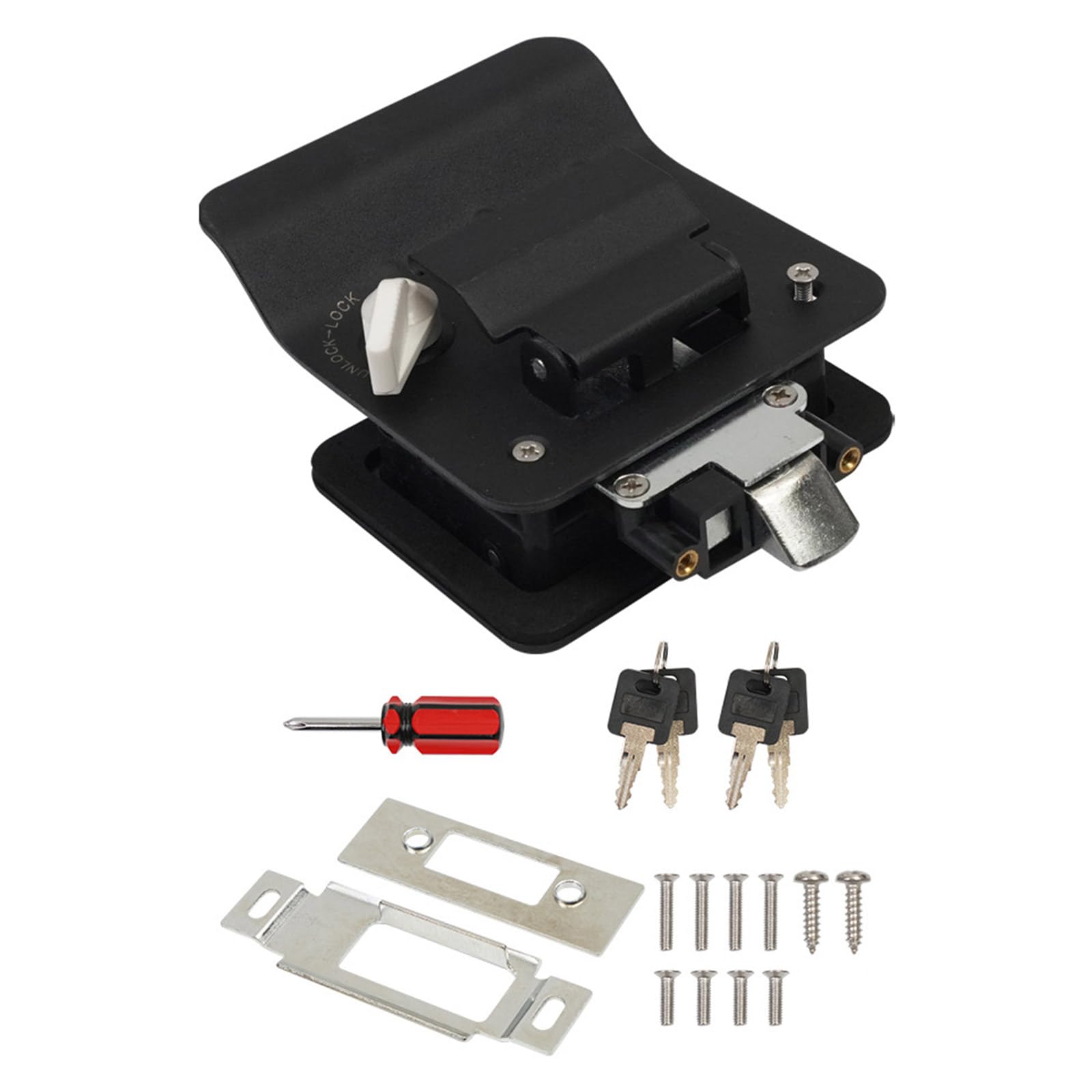 Libgiubhy Secure Motorhomes Entry Door Lock With Deadbolts Campers Latches For Cargo Trucks Travel Trailer With Keys