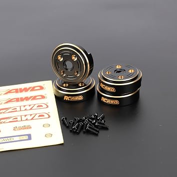 RCAWD Portal Axles Brass Weights 148g for FMS FCX24 Power Wagon, Smasher,K5 Blazer & FCX18 LC80 Land Cruiser 80 Upgrades, 1/24 1/18 Front & Rear Set Parts Black