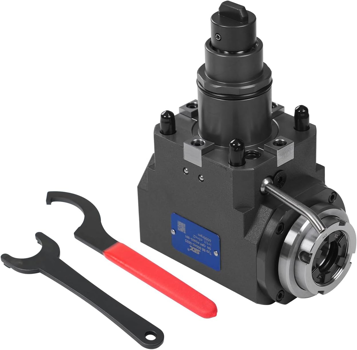 BMT Driven Tool Holder BMT45 Boring Bar Holder Block Turning Tool Holder Block Live Tooling for CNC Lathe BMT45-90°-60-ER25-Y-N Internal Clamping