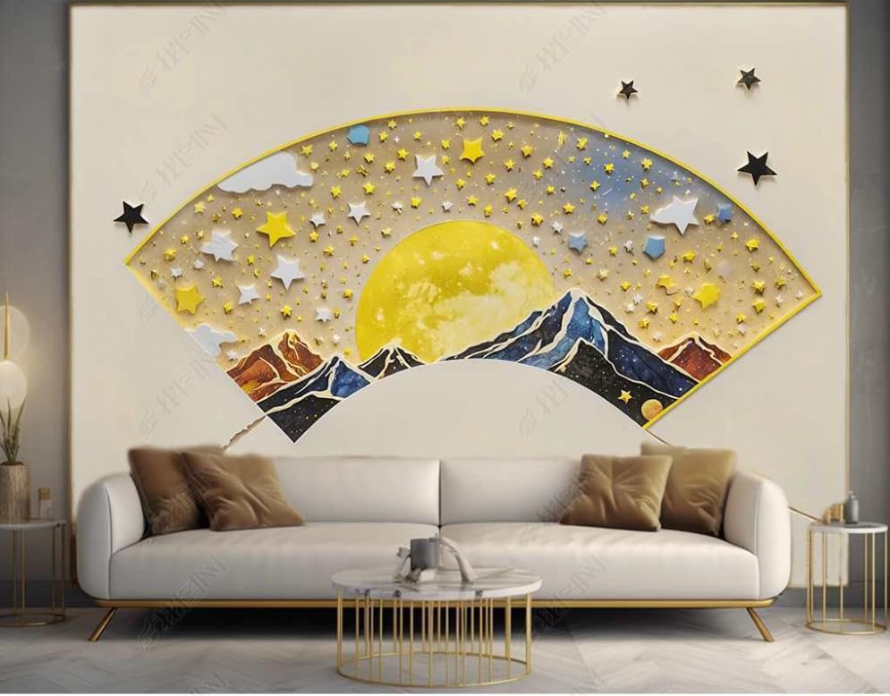 Décoration murale marmo a ventaglio au rendu artistique