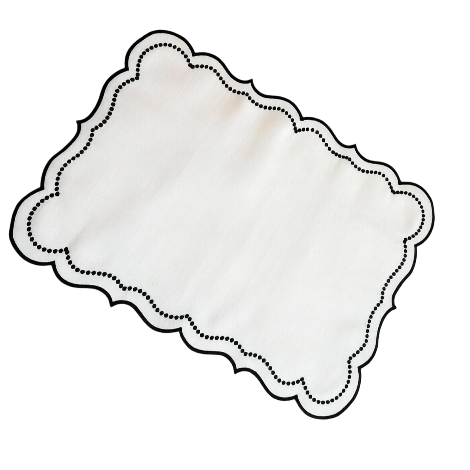 Embroidered Polyester Placemat Machine Washable for Kitchen Dining and Home Decor Washable Dining Placemat
