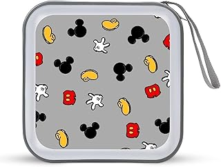 ミッキーマウス メディアケース BD/DVD/CDケース ブルーレイディスク対応 40枚収納 セミハード Blosun ファスナー付 キャラクター かわいい