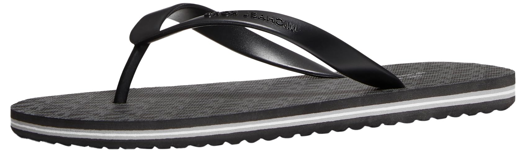 Michael Kors Travis Flip-Flop noir, sandales légères et durables taille 10M