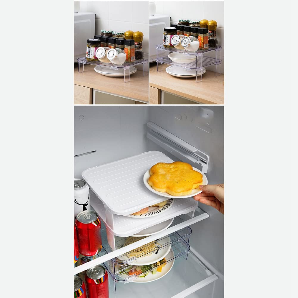 LOLIPPYY Kühlschrank Trennwand - Gefrierfach Organizer Mit Gitterdesign, 42x42x31,5cm Weiß