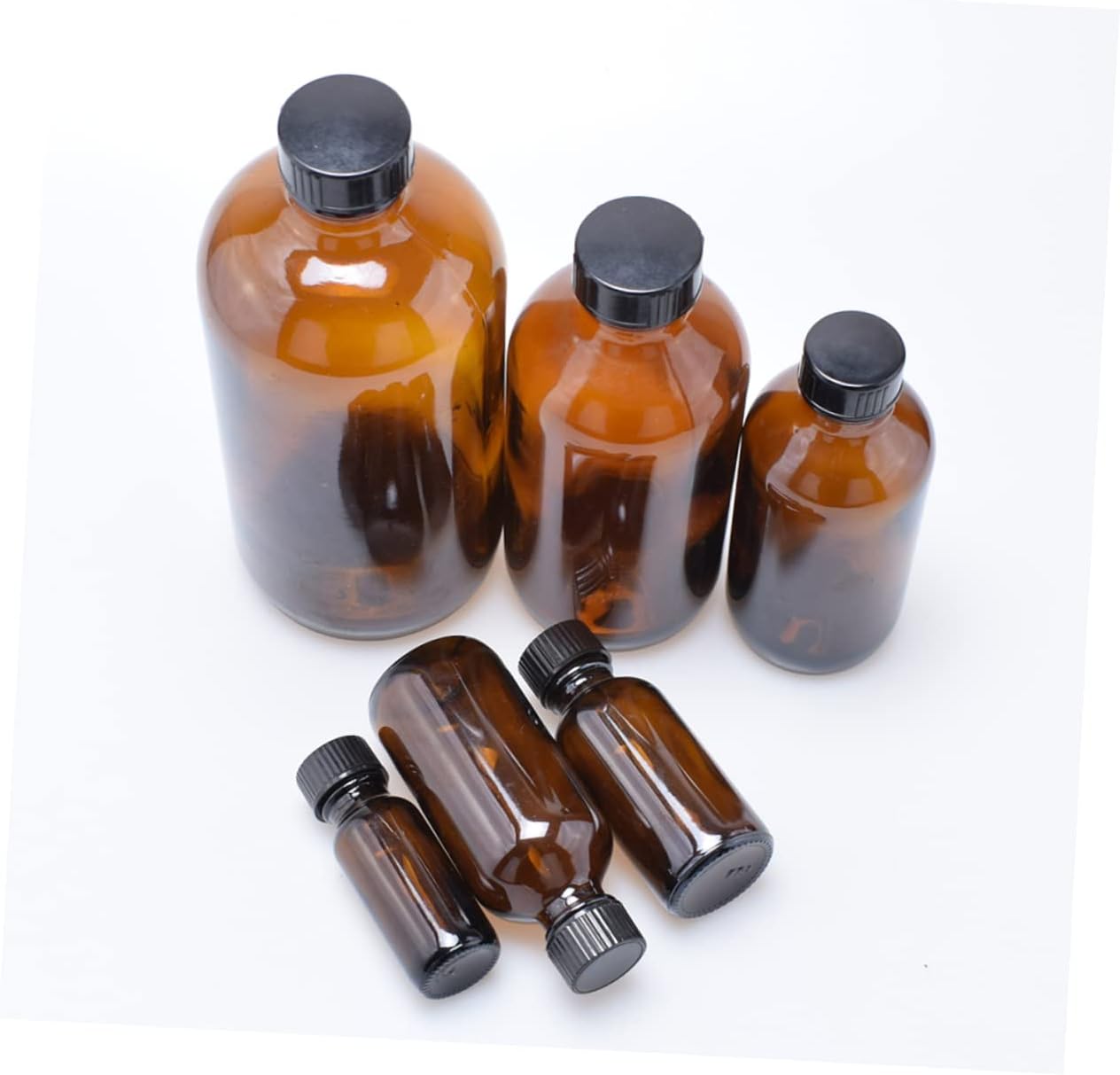 4Pcs Brown Glass Bottles with Lid Multifunction Sealing Honey Pots for Jam and Storage Kitchen Glass Storage Containers