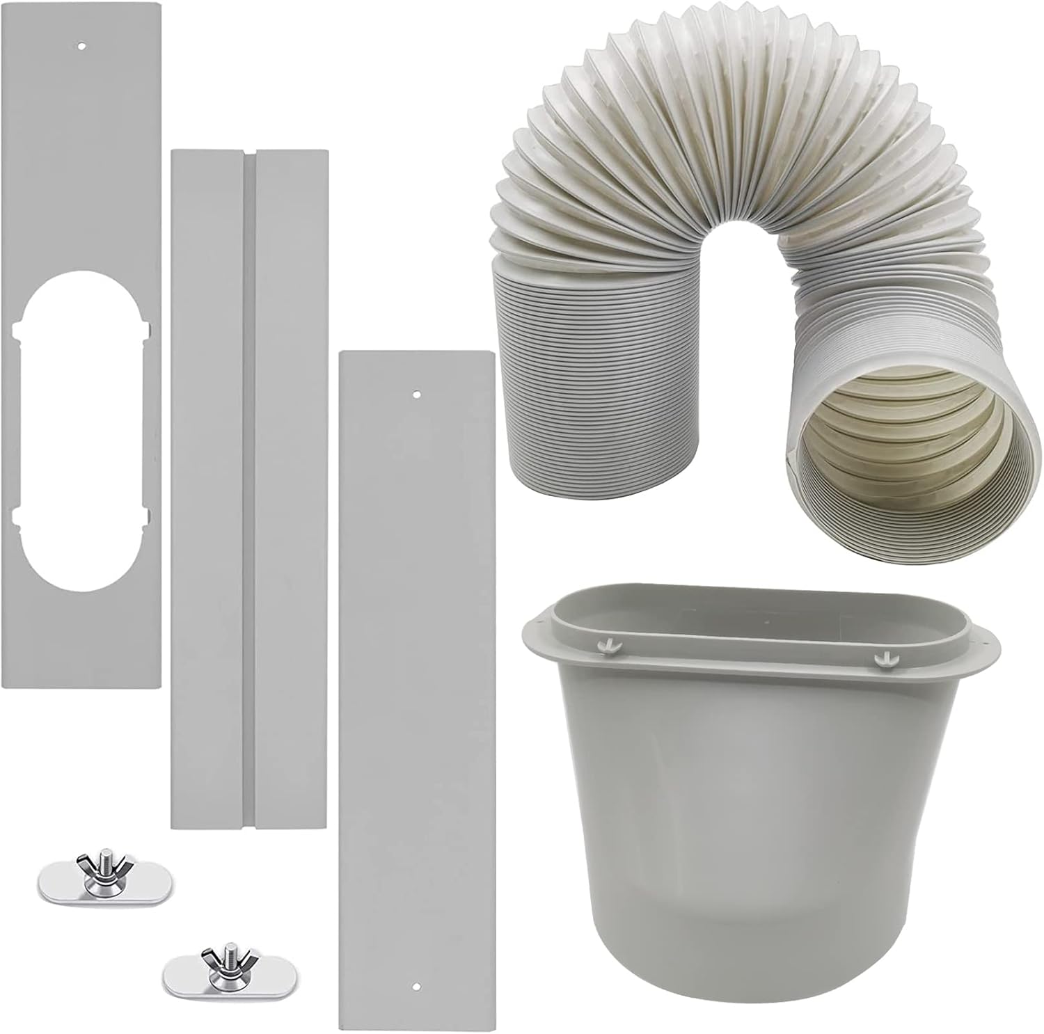 Portable Air Conditioner Window Vent Kit with 5.9” Diameter