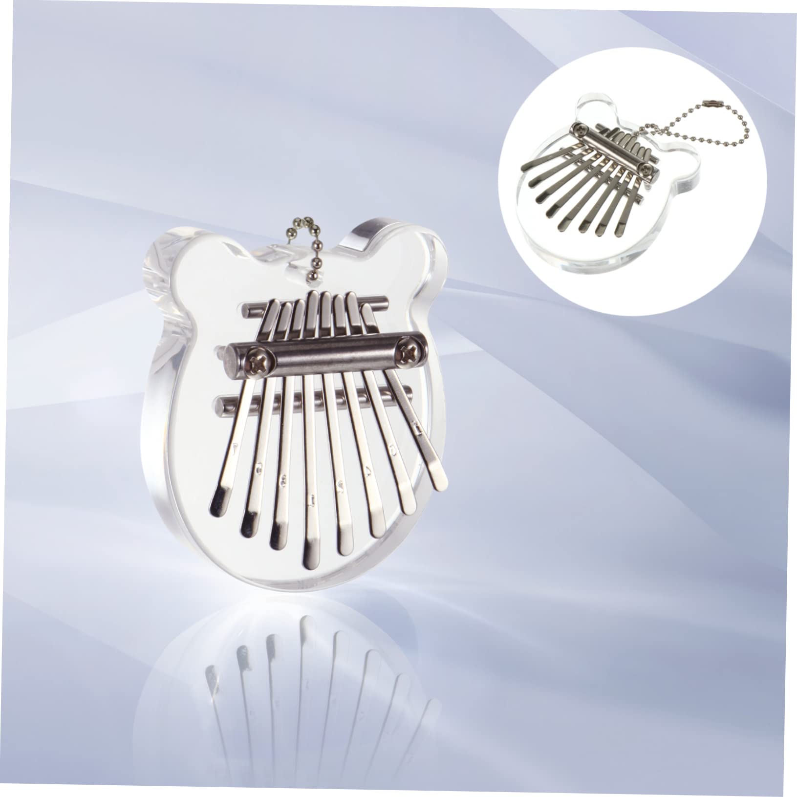 ERINGOGO Mini Kalimba Piano Portable Keys Finger Instrument Lightweight Musical Present for Adults Unique Design with Beautiful Melody for Beginners and Music Lovers