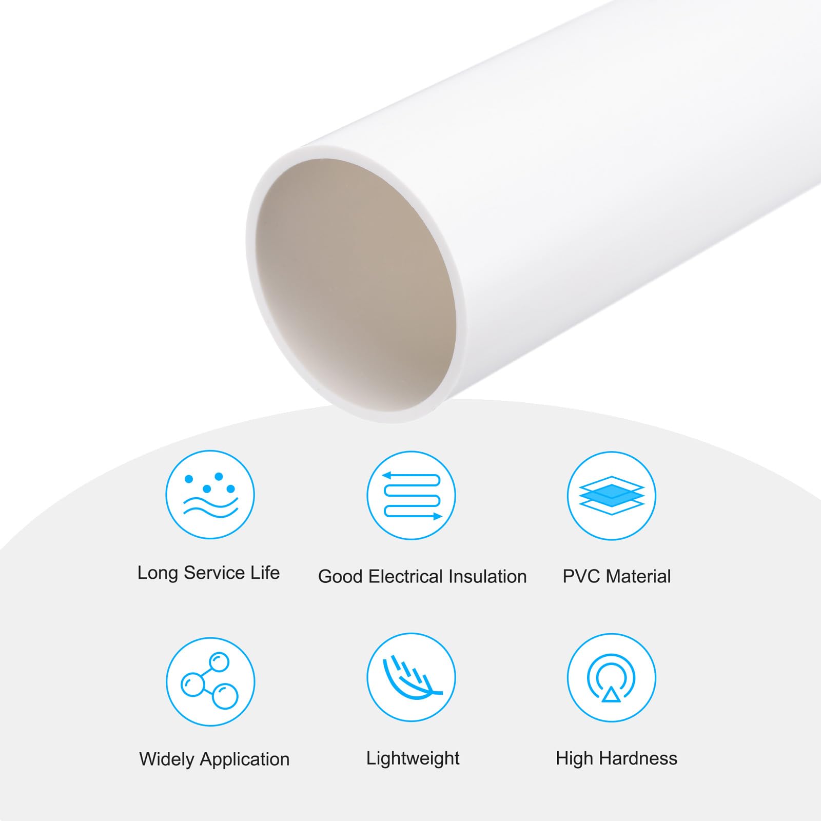 Produktbild von QUARKZMAN Acryl-Hartrohr – Klar, 40mm Innendurchmesser, 45mm Außendurchmesser, 250mm Länge Für Aquarien & DIY