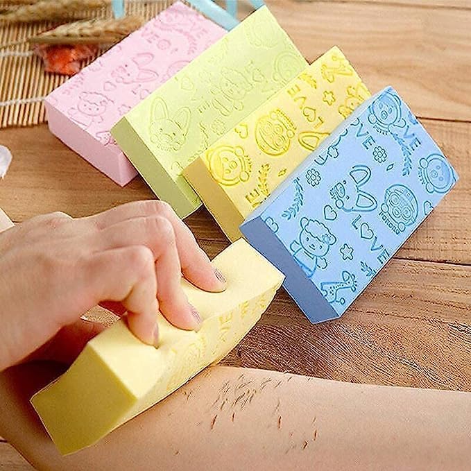 Ultra Soft Exfoliating Sponge Soft Bath Sponge Scrubber for Kids Body Scrub for Bathing Exfoliator Sponge for Body Wash Bath Scrubber for Body Dead Skin Removal Bathing Sponge-image-48