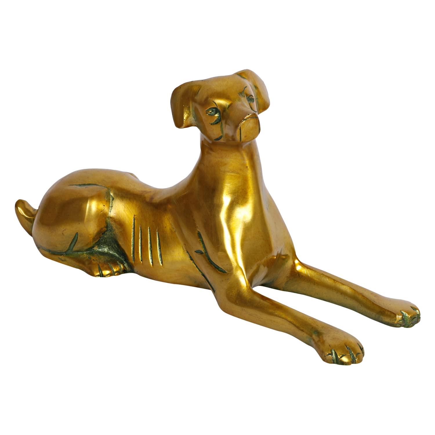 Statue de chien en laiton cadeau de crémaillère Feng Shui chance