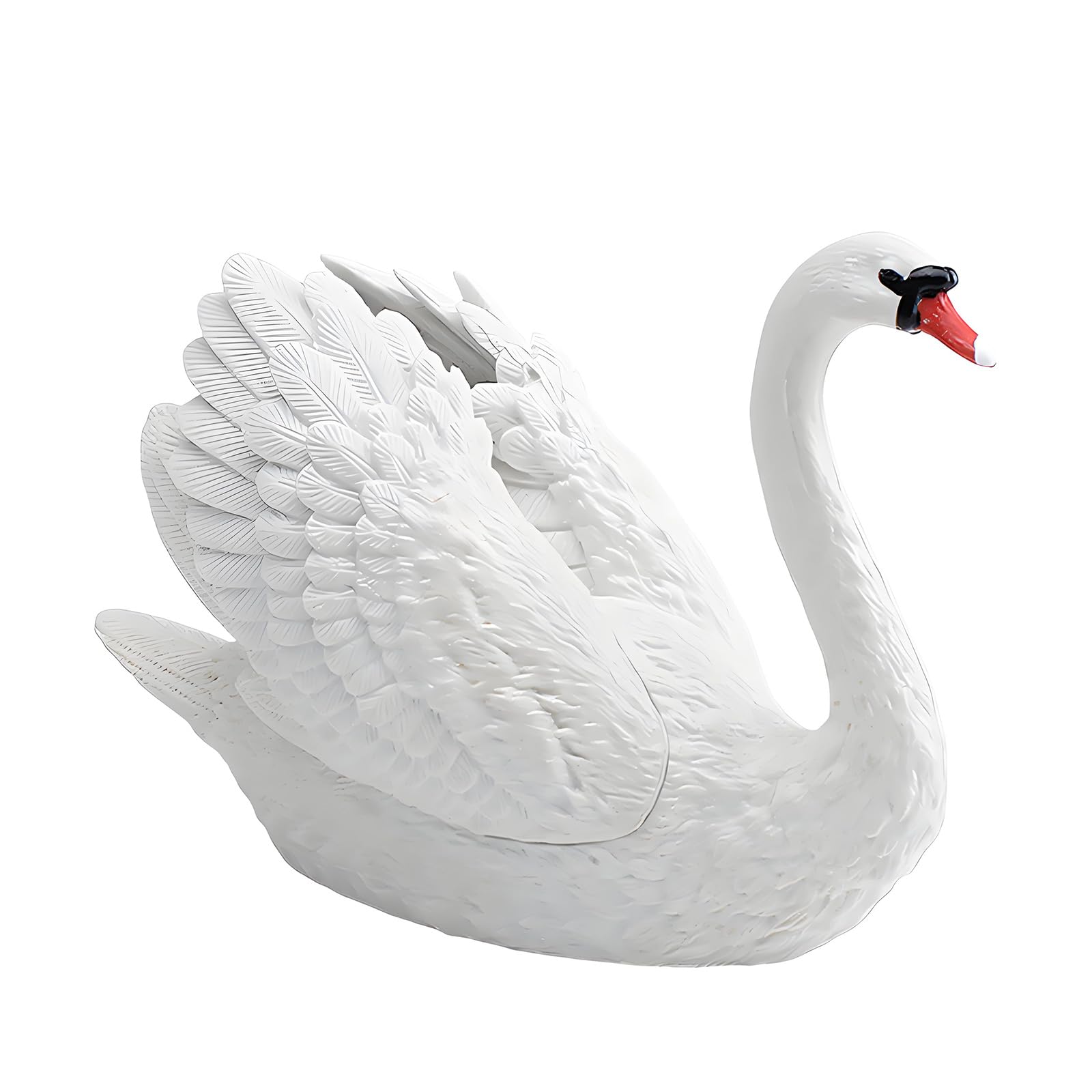 Ekoama Geese Sculpture Decors Animals Statue Model Table Decorations Elegant Geese Figurine Ornament Home Decors Collectibles
