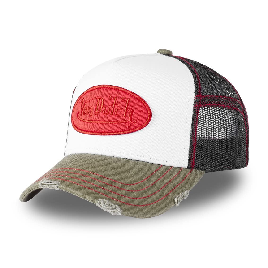 Von Dutch Men's & Women's Adjustable Baseball Cap, Original, No Deformation and All Seasons, white, One Size