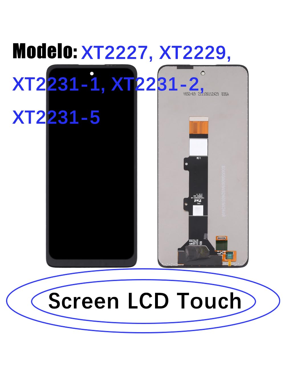 Display di ricambio per schermo LCD Motorola Moto G22 / E32s per Moto E32 / E22s Display Touch Digitizer Assembly Kit parti di riparazione