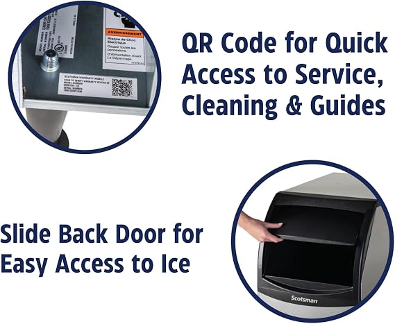 Scotsman Commercial Undercounter Ice Maker with Bin
