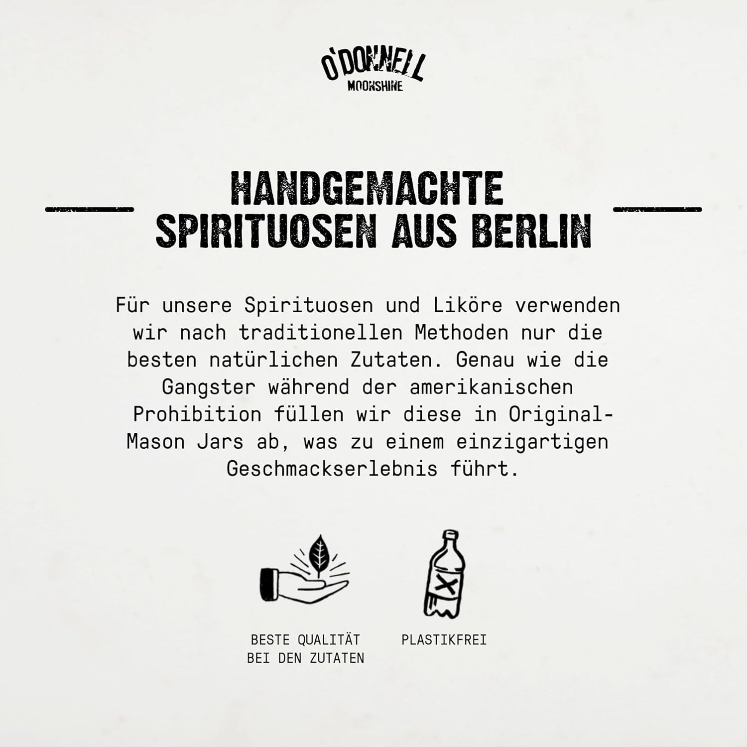 O'Donnell Moonshine Haselnusslikör Harte Nuss Geschenkset (+ Ausgießer) – Nuss Likör mit Whiskey & Karamell Geschmak (700ml) in Original Mason Jar – 25% Premium Spirituose Made in Berlin