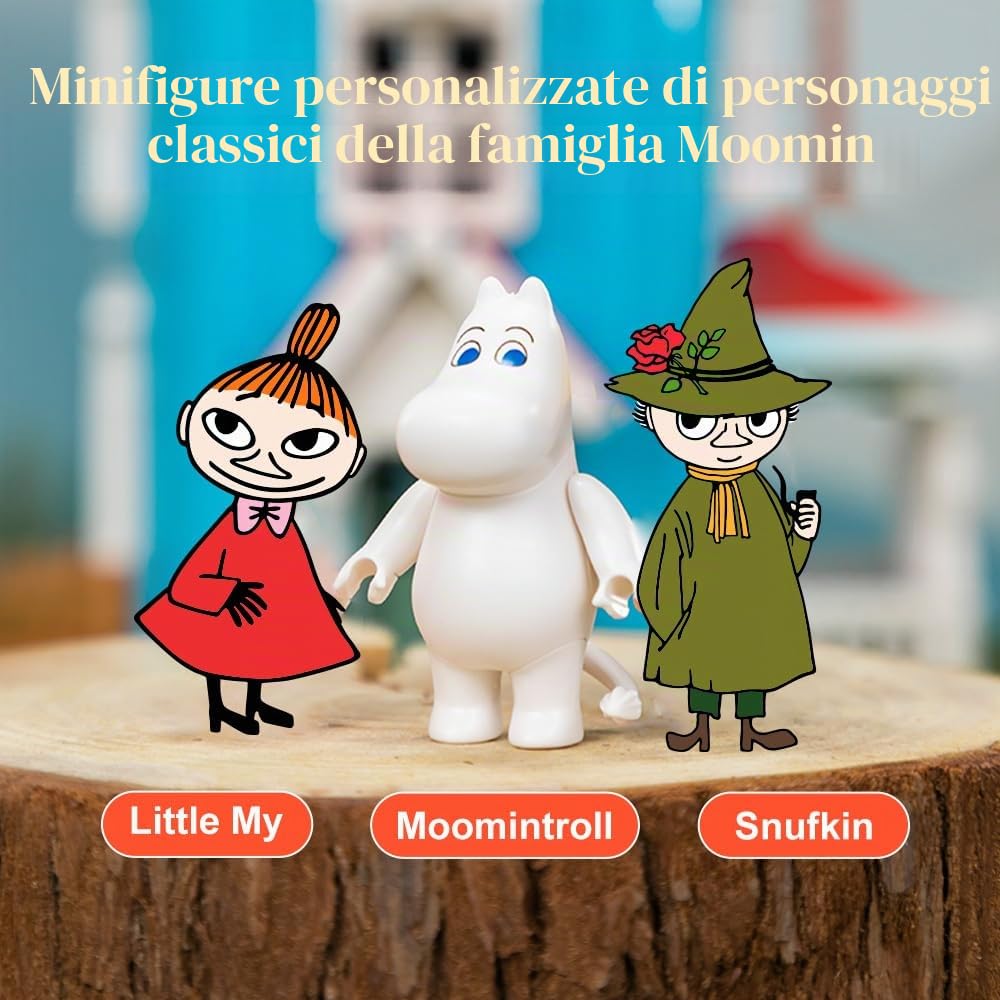 PAN TASY Il Tè del Pomeriggio di Little My Set di Costruzioni, Scena di Tea Party con Figure Dettagliate, Giocattolo Creativo per Adulti, Idea Regalo per Collezionisti e Appassionati