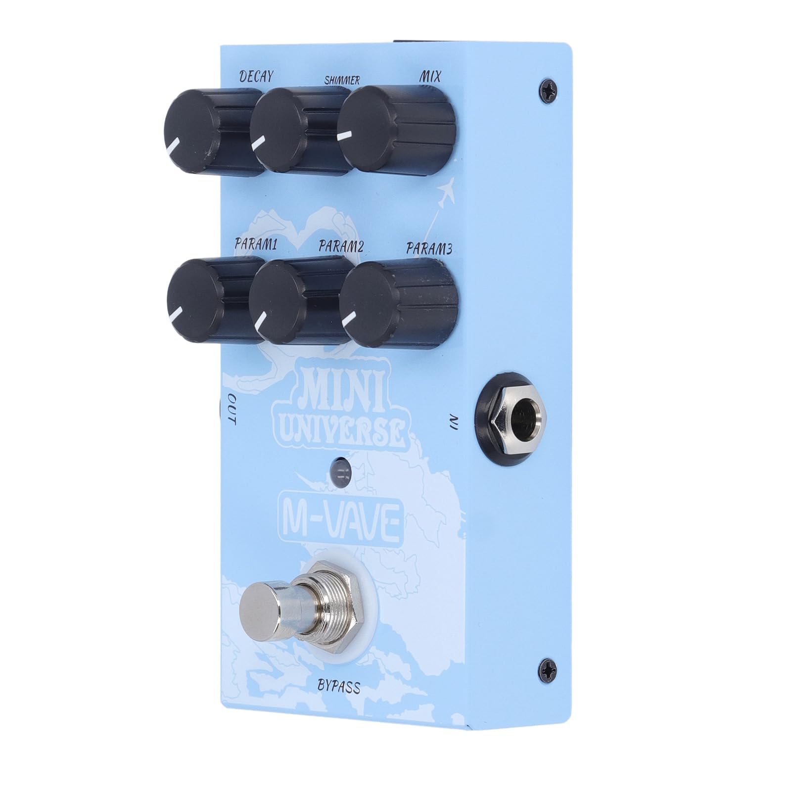 Cryfokt Pedale Effetto Riverbero Pedale per Chitarra Digitale con Modellazione del Suono Autentico per Creatori di Musica Metal