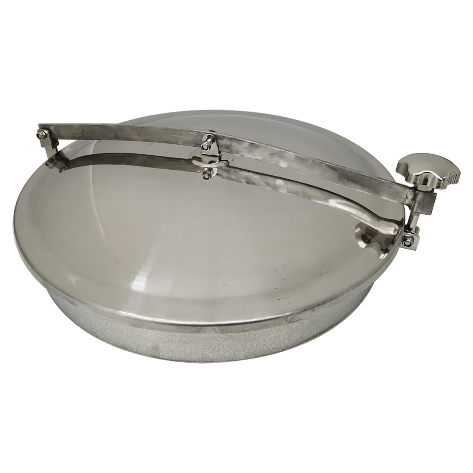 WYDDDARY 304 Stainless Steel Circular Atmospheric Manhole Cover Hole Cover Dia 19.69inch/500mm Round Non-Pressure Tank Manway Door