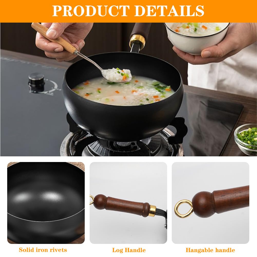 Padella in ferro non rivestita forgiata (28 cm)