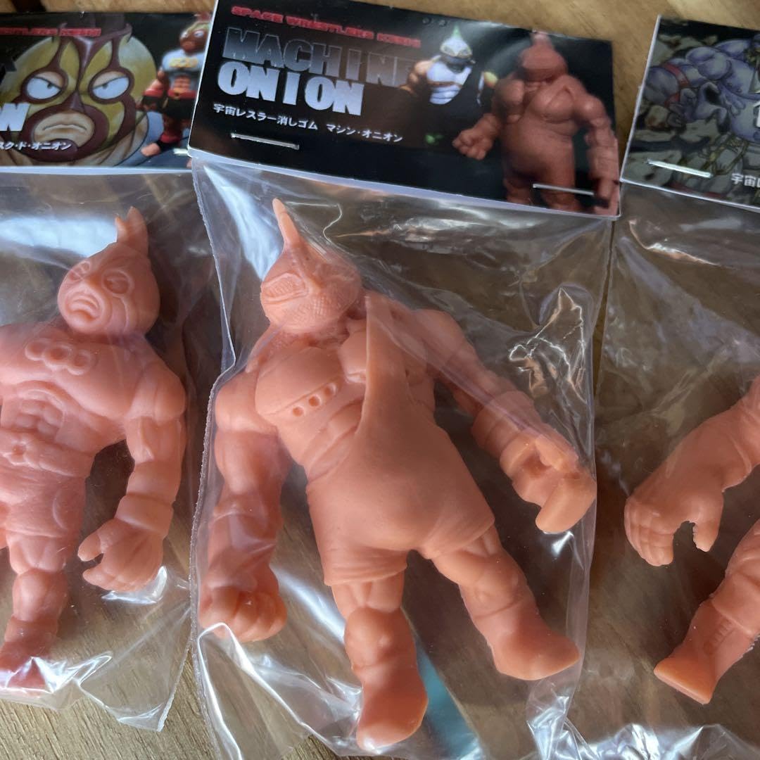 オニオンファイツ 宇宙レスラー消しゴム インゴット&魔道&波動&ソクラテス オニオンファイツ 宇宙レスラー 消しゴム 青 インゴット 魔道