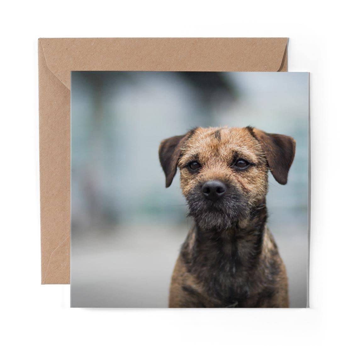 Grußkarte Mit Fotoeinsatz Für English Bull Terrier Hundefans – Blanko Für Geburtstag, Jahrestag (14,4x14,8 Cm)