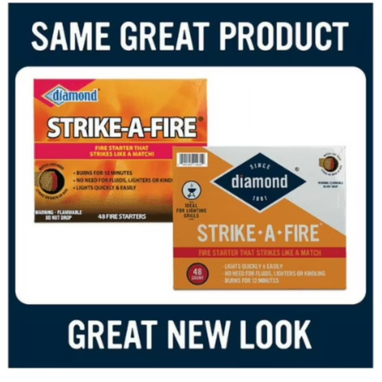 Diamonds Fire Starter Matches 48 Count per Pack
