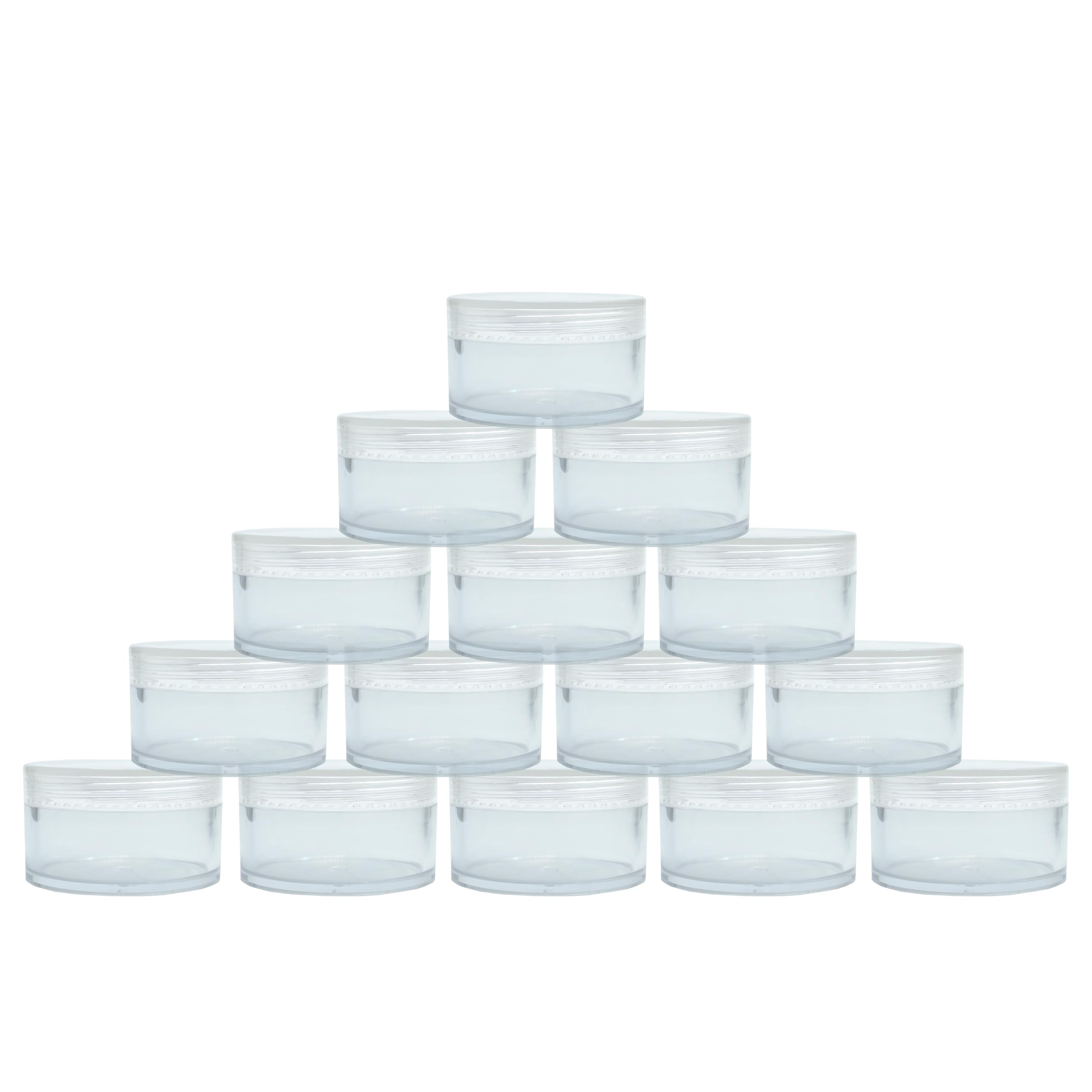 FUTURA MARKET Acrylic Transparent Jar with Transparent Lid for Personal Care, Medicine keeping, Household use, Beauty Products & Multi Purpose 50 gm - Pack of 15-picture-52