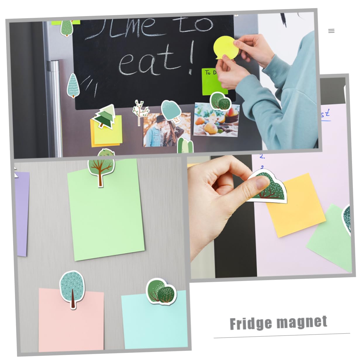 ULTECHNOVO 5 Sätze Magnetische Fliesen Whiteboard Kühlschrankmagnete Lustig Für Kühlschrank Dekorative Kühlschrankmagnete Ästhetisches Zuhause 16 Stück * 5