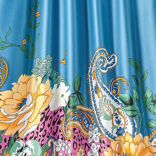 Image of AmeriMark Casual Women's Patio Muumuu House Dress Loose Comfortable Short Sleeve Sun Dress Lounger Gown Sleepwear for Ladies