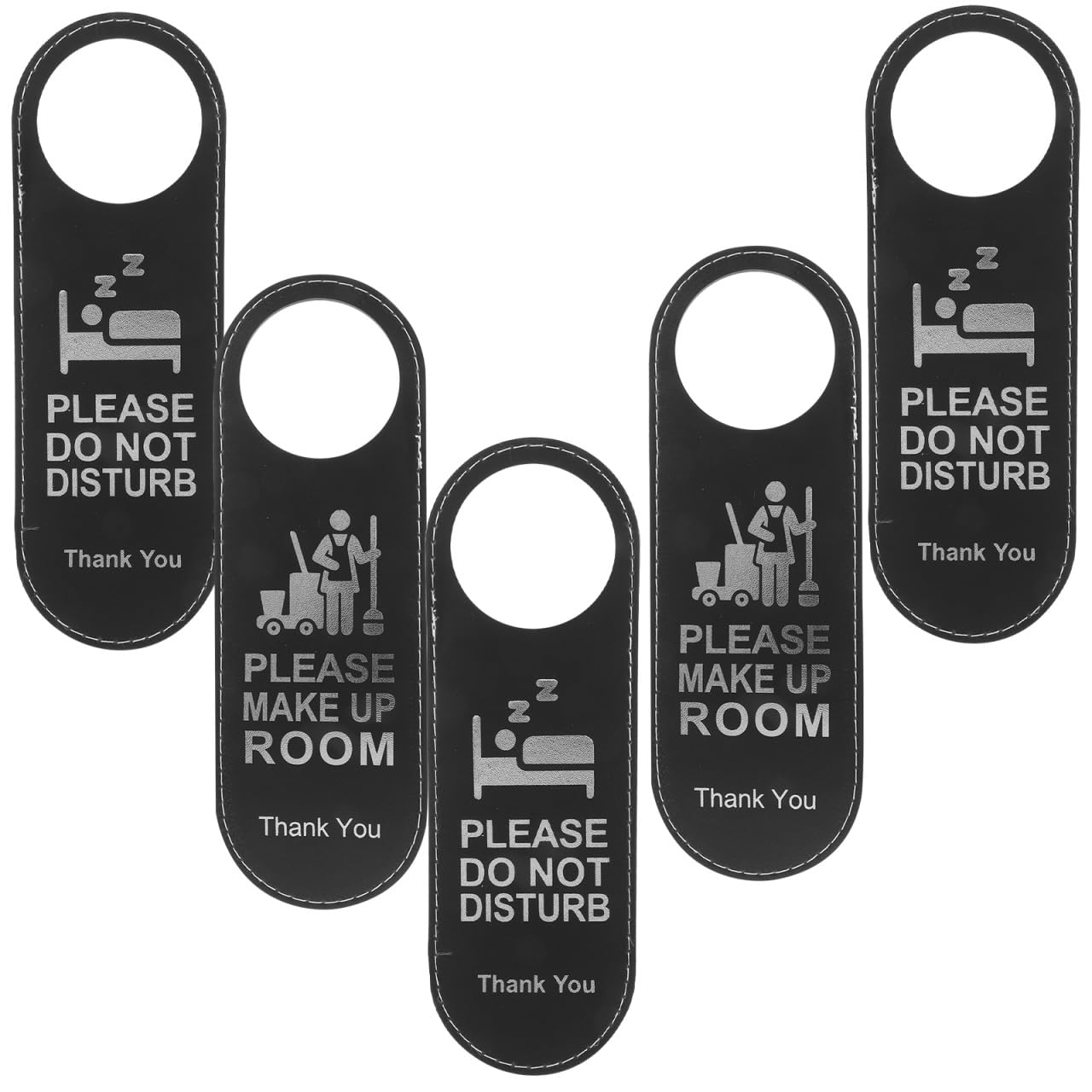 Amazon.com: MAGICLULU Leather Do-Not Disturb Door Sign, 5pcs