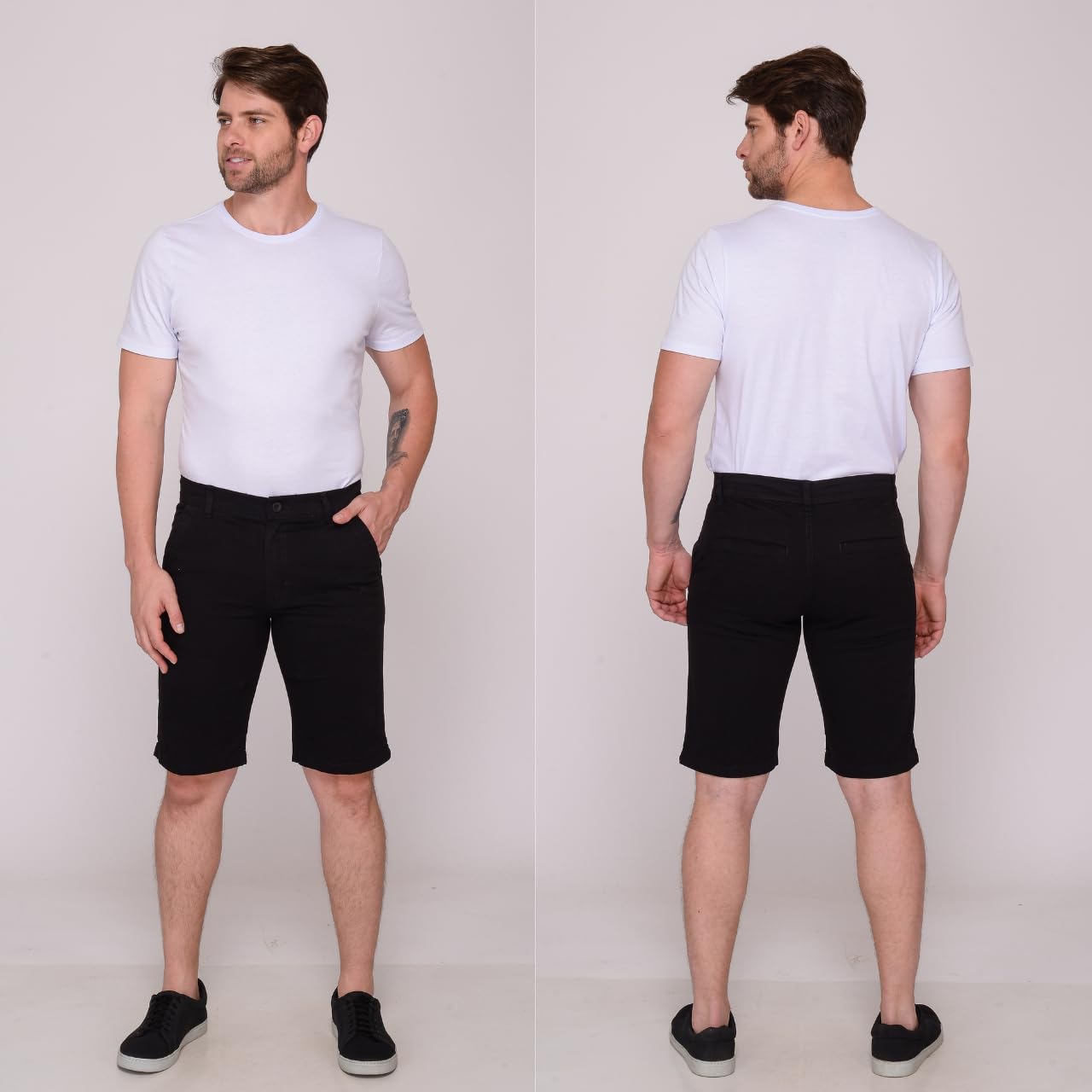 Bermuda Social Masculina Sarja Elastano Bolso Social Embutido Casual Esporte Fino em promoção! Veja a oferta e mais achadinhos de Shorts & Bermudas 7 Hoje é o melhor dia para comprar Bermuda Social Masculina Sarja Elastano Bolso Social Embutido Casual Esporte Fino com aquele preço maroto! Promoção! Aproveite a oferta! 7