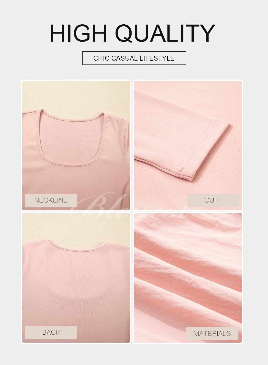 BLENCOT Dresses for Women Fall Long Sleeve Square Neck Bubble Party A Line Mini Dresses - Image 5