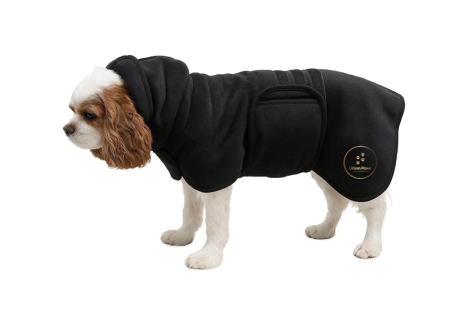 Urban Paws Collective® Luxury Dog Drying Coat, Drying Robe, Ultra Absorbent Microfibre Dog Bathrobe, Quick Dry, Covers Ears