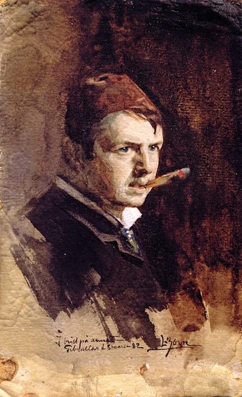 Peinture classique autoportrait Anders Zorn impression haute definition