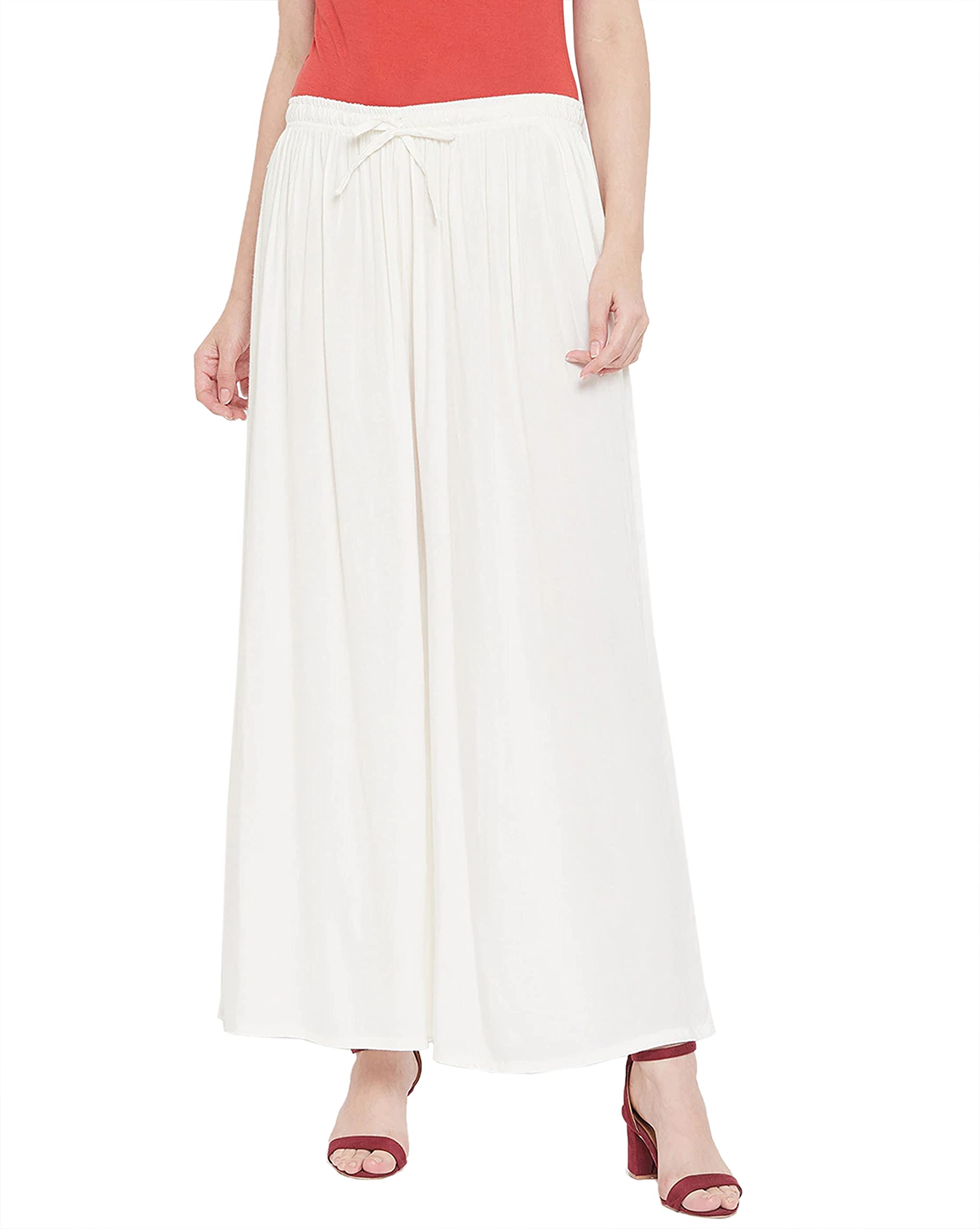 POSA Women Cotton Regular Fit Elastic Palazzo-picture-23