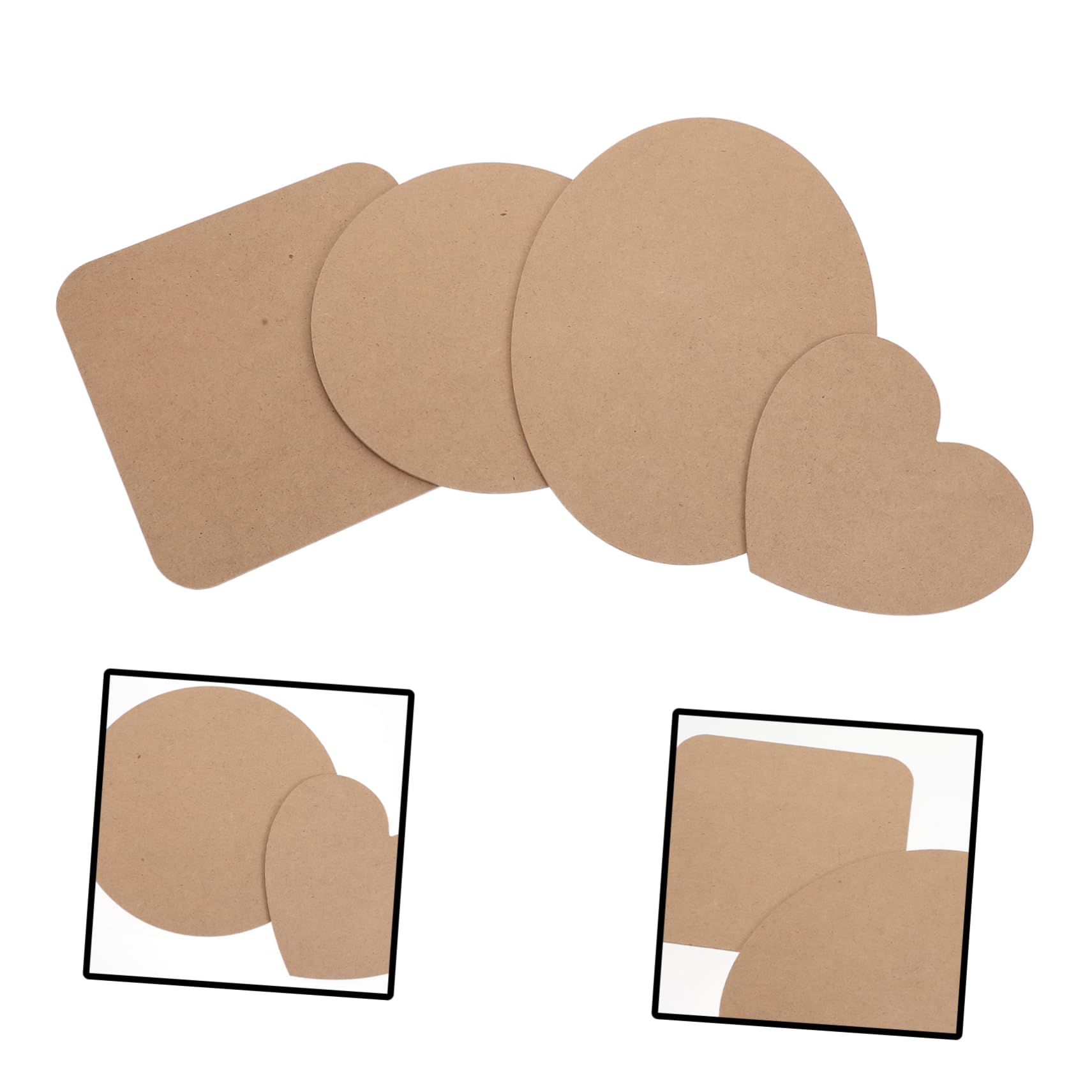 OSALADI Wooden Craft Base for Pottery Sculpture Pcs Density Board Pad Safe Material