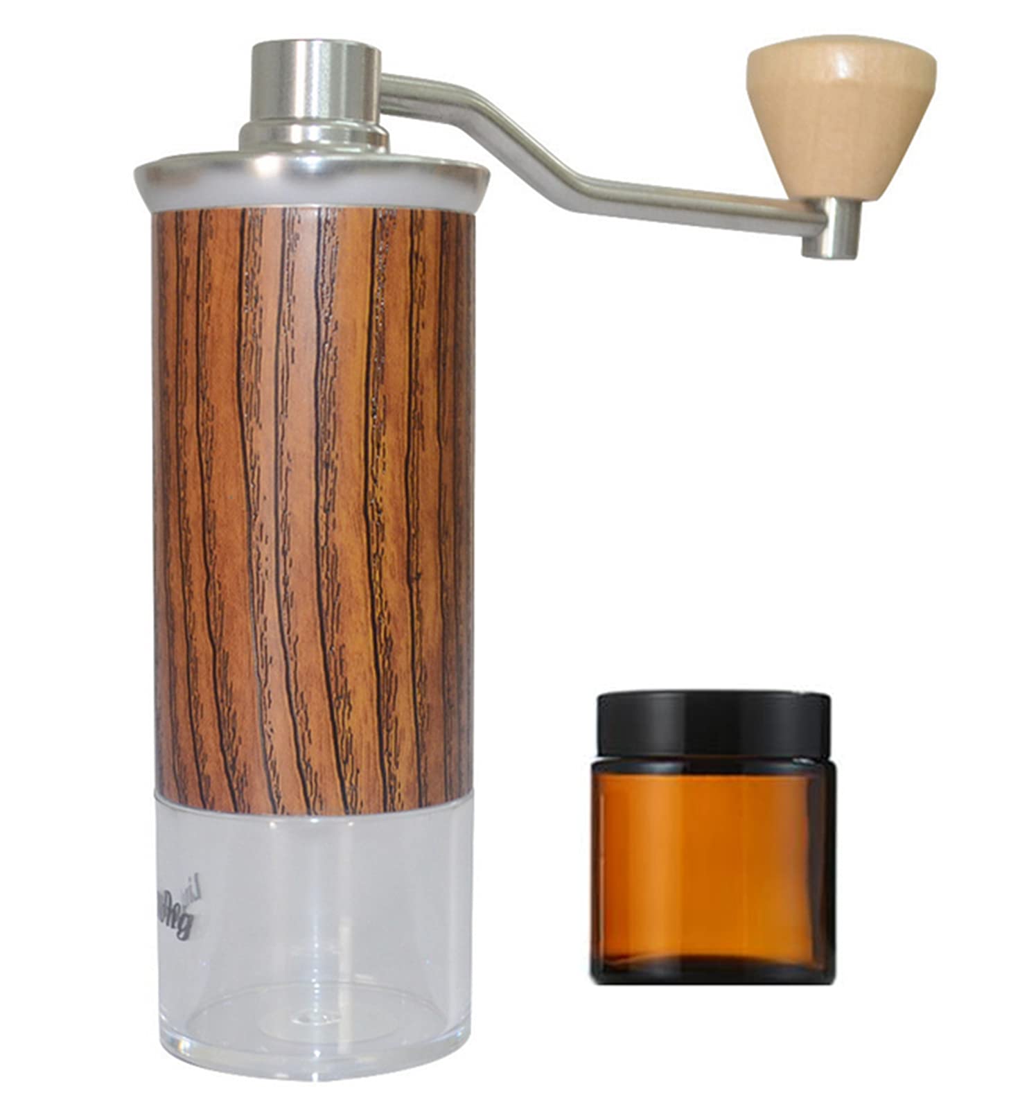 ADZHY Manual Coffee Grinder With Handle - Coffee Grinder Manual With Adjustable Coarse Settings - Portable and Space-Saving Hand Coffee Grinder For Coffee Beans. (Four Colors),C