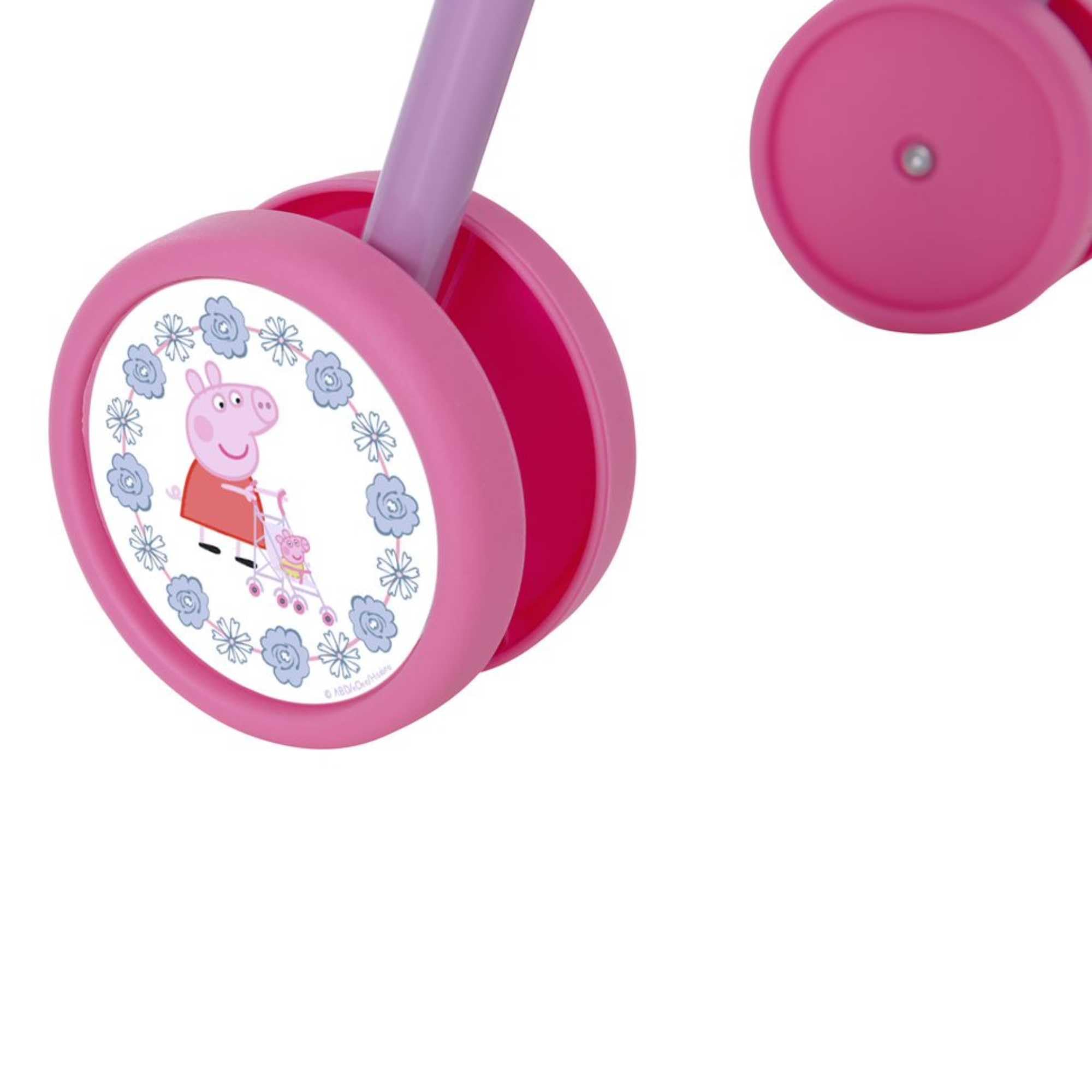 Peppa Pig passeggino giocattolo | Passeggino per bambole in design Peppa Pig rosa e bianco | Passeggino pieghevole | Passeggino per giochi di ruolo | A partire dai 3 anni in su
