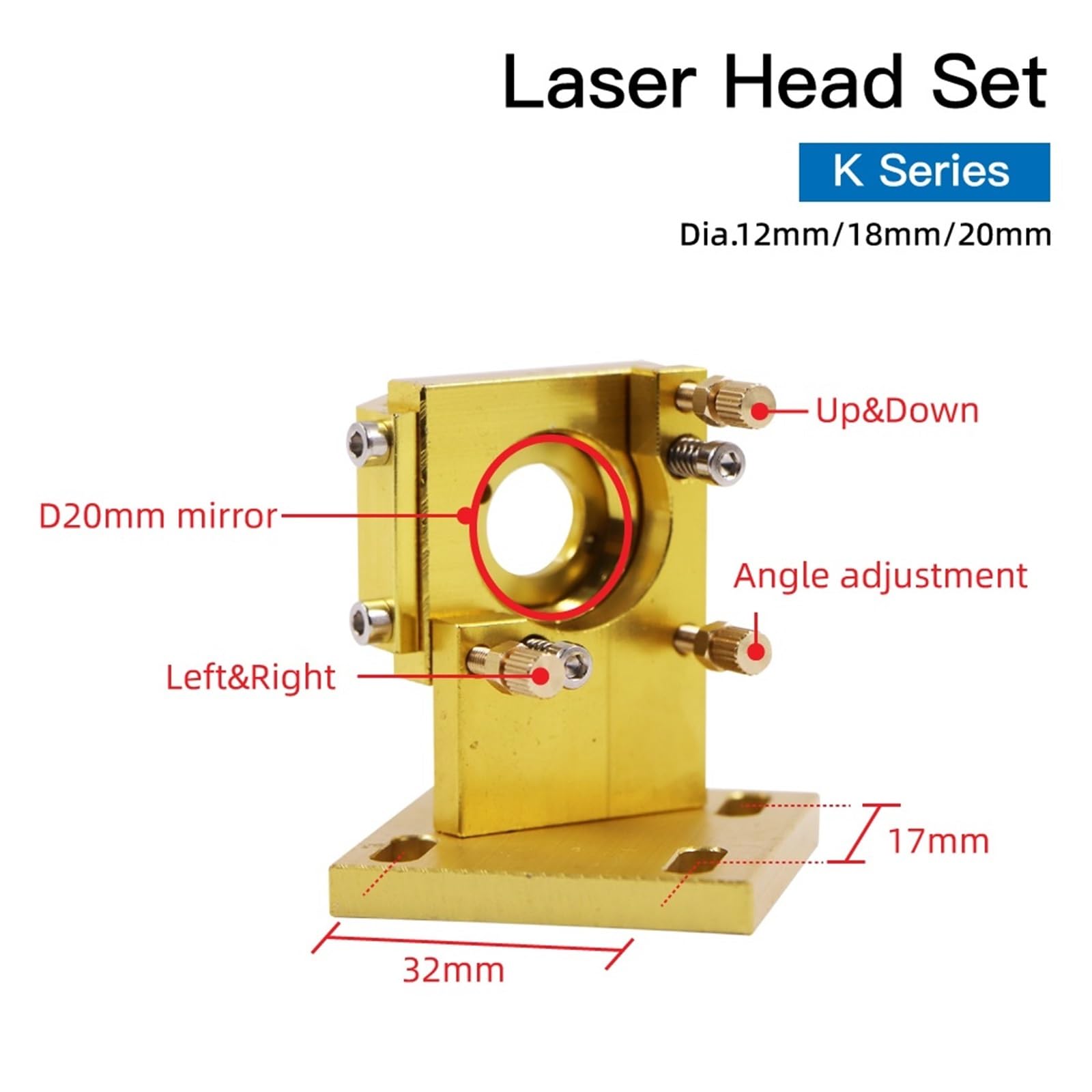 CO2 laser lens Beam laser CO2 Laserkopset Lens Dia12/18