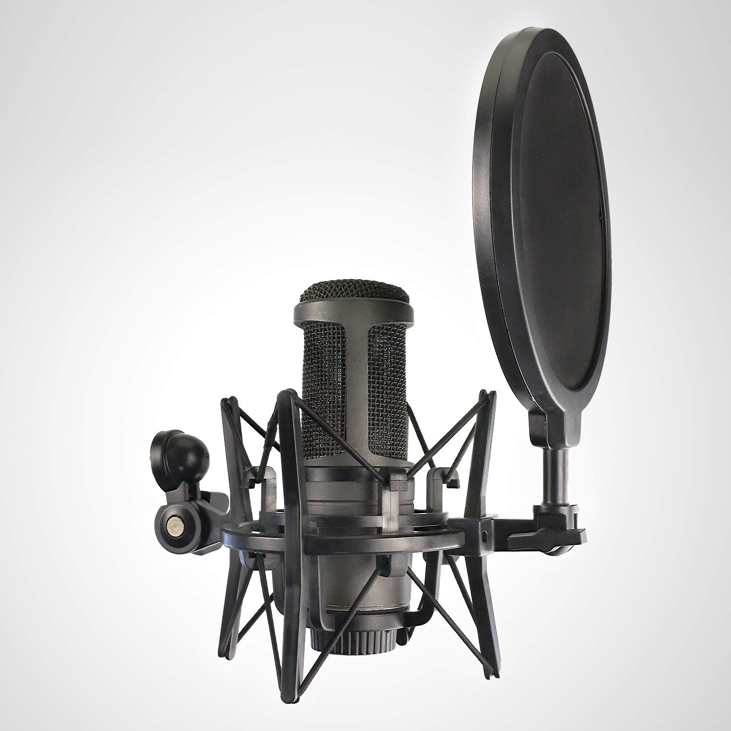 AT2020 Suspension Antichoc Professionnelle avec Filtre anti-pop pour Réduire le Bruit de Vibration du Microphone, Support Antichoc pour Micro à Condensateur AT2020 AT2020USB + par YOUSHARES