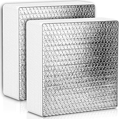 SIKADEER RV Vent Insulator 14?x14?x3?, 2 Piece Universal RV Skylight Cover with Reflective Surface, Skylight Shade Energy Savings Sunroof Fits for 14 Inch X 14 Inch RV/Camper Vents