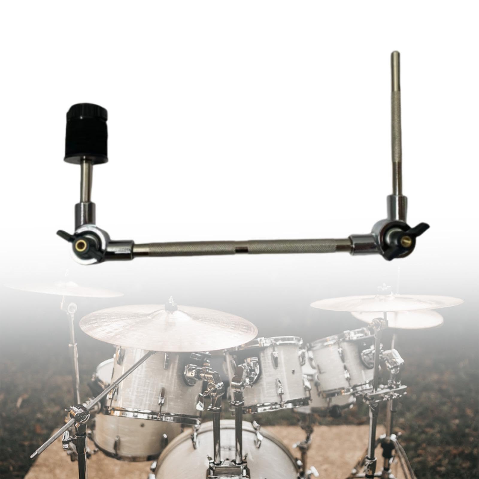 Generic Attacco per Piatti, Supporto per Morsetto per Piatti, Morsetto per Set di Batteria Regolabile, Morsetto di Estensione per Tamburo per Parti di Strumen, S