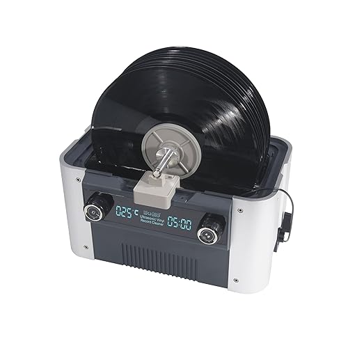 Miniatura 2 de iSonic CS6.1-Pro Limpiador ultrasónico motorizado para discos de vinilo para 10 LPs, con filtro y secado por centrifugado, 1.6 galón/6 L, 110 V