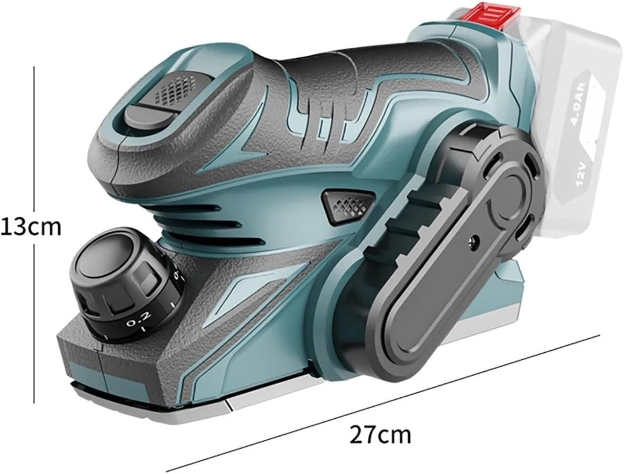 Handheld Electric Planer Cordless Wood Planing Mac 13000RPM Electric Planer Brushless Cordless Handheld Planer Wood Cutting Milling Engraving Slot Tool For 12V Batterys