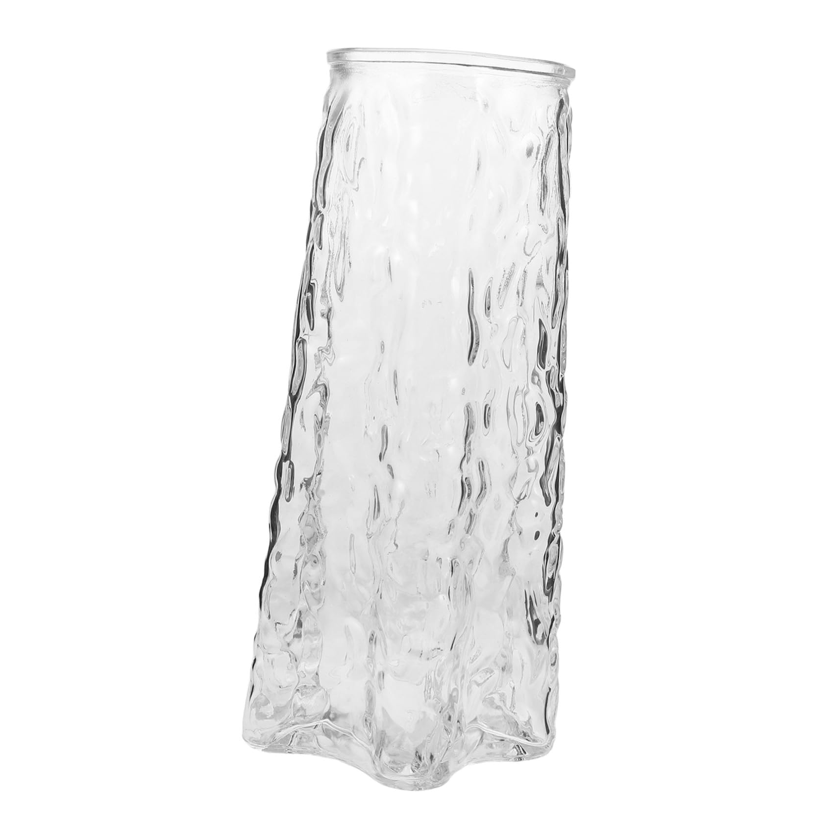 GLEAVI Vase Verre Transparent Hydroponique pour Fleurs Décoration Élégante pour Salon Bureau et Mariage Propagation de Plantes sans Terre Centre de Table Compact et Moderne
