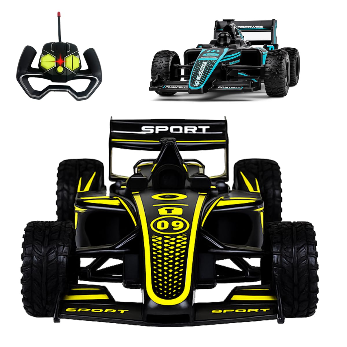 koolbitz Koobitz Remote Control Car Toy F1 RC Racing Car Random Colour for Kids, RC Drift Car Ideal Toy for Young Racers Multi Colour Gift for Boys & Girls Gift Christmas Newyear Festive Birthday