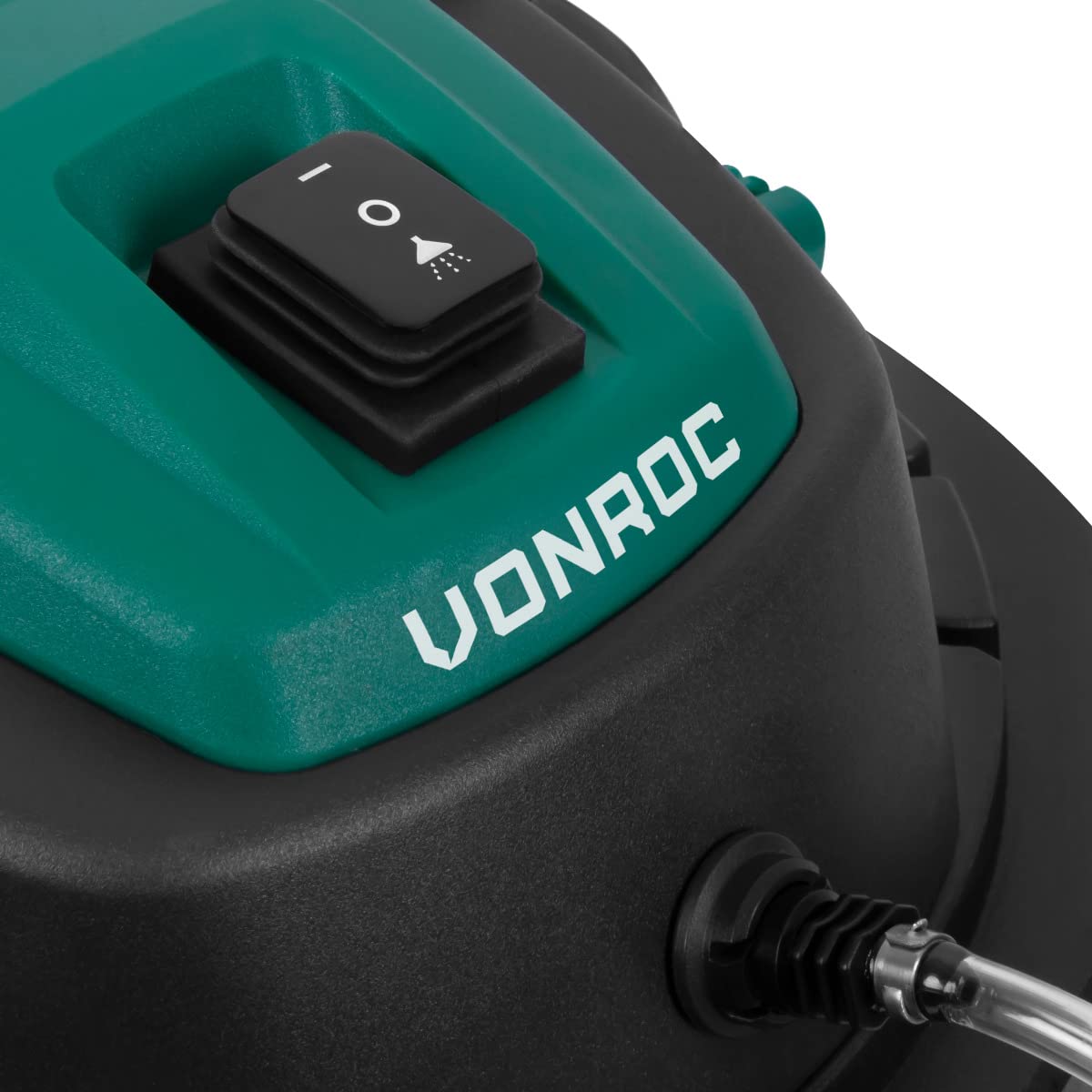 VONROC Limpiadora de alfombras 4 en 1 con pulverización 1400W | 20L + 3,5L, plástico y acero, limpieza de alfombras y tapicerías