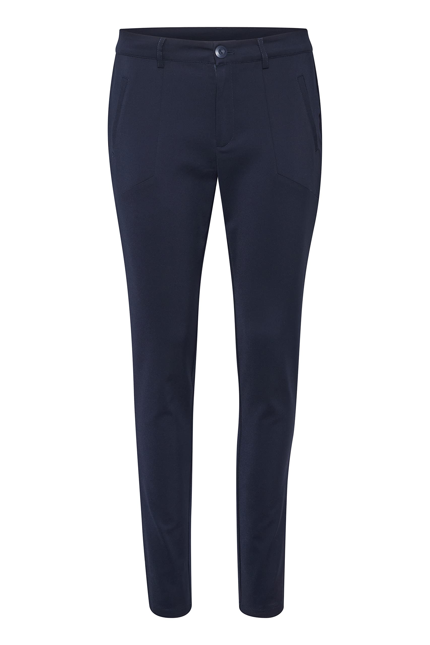 KAFFE Damen Women's Casual Slim Fit Full-Length Stretchy Regular Waistband Pants