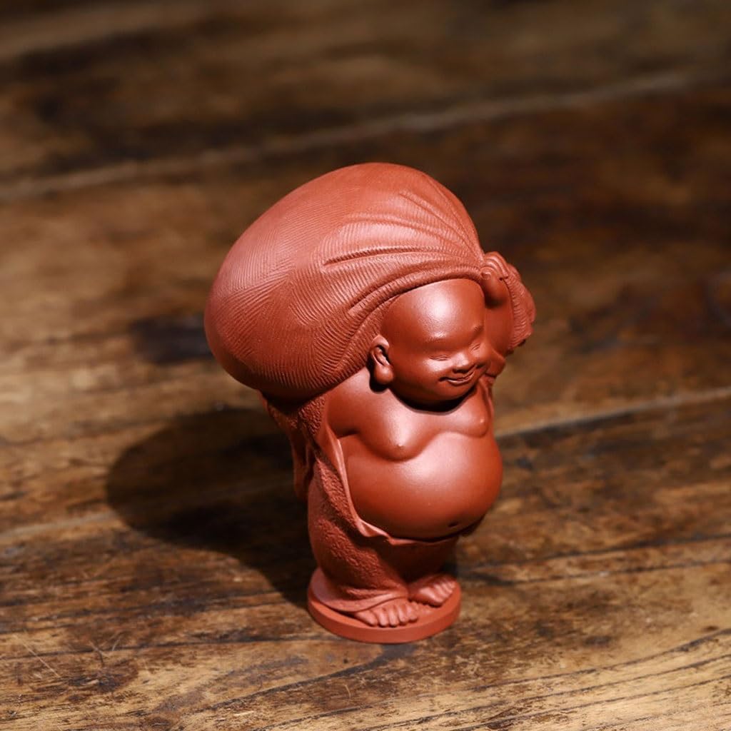 Biuro Zwierzęta Herbata Zwierzęta Ozdoby Fioletowy Piasek Maitreya Budda Szczęście Atrakcyjne Ręcznie Robione Rzeźby Herbata Dekoracja Stołu Herbaty