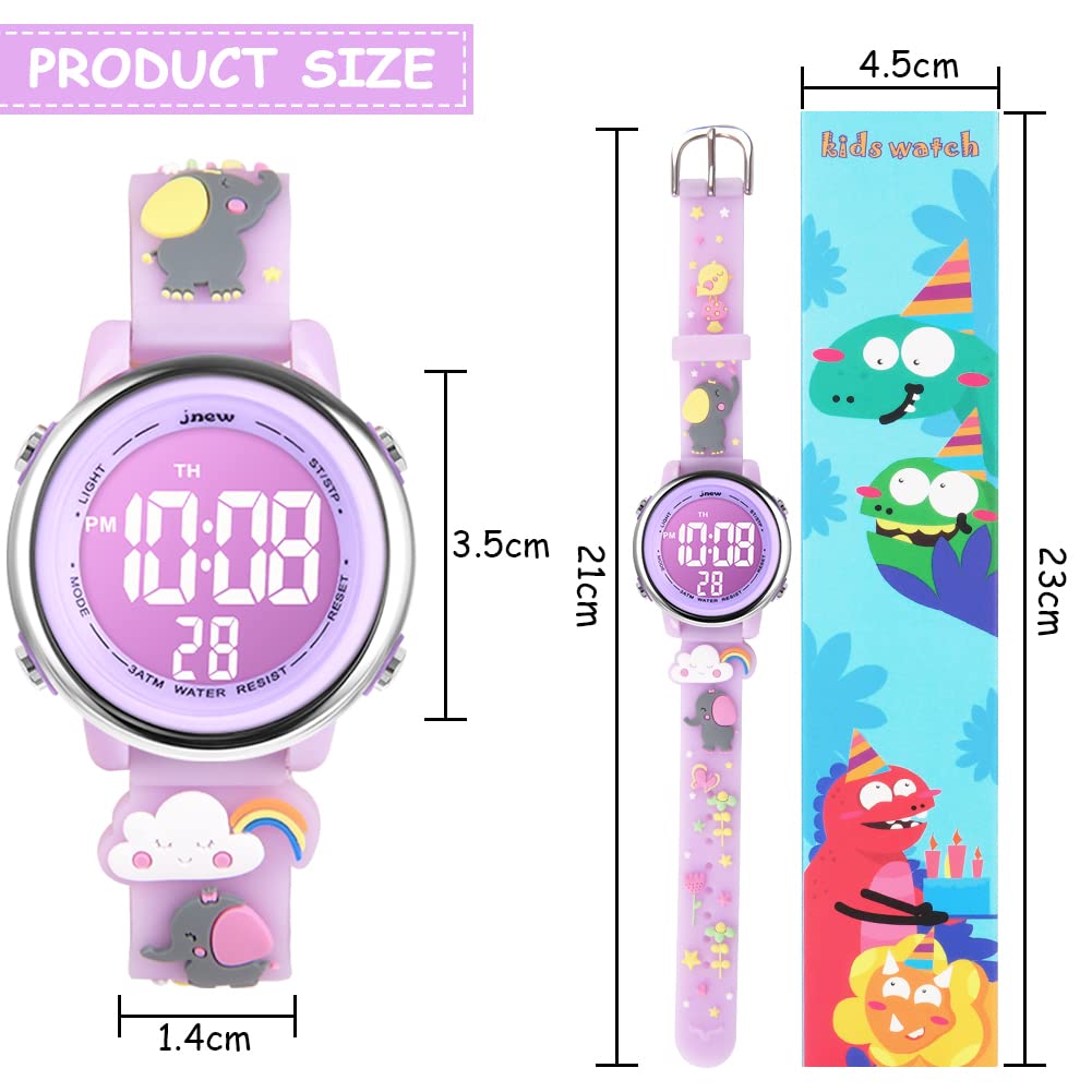 Vicloon Orologio Digitale per Bambini, Orologio da Polso per Ragazzi e Ragazze, Polso unicorno, Cartoni 3D Waterproof Retroilluminazione a 7 Colori, Visualizzazione Della Data e Dell'ora
